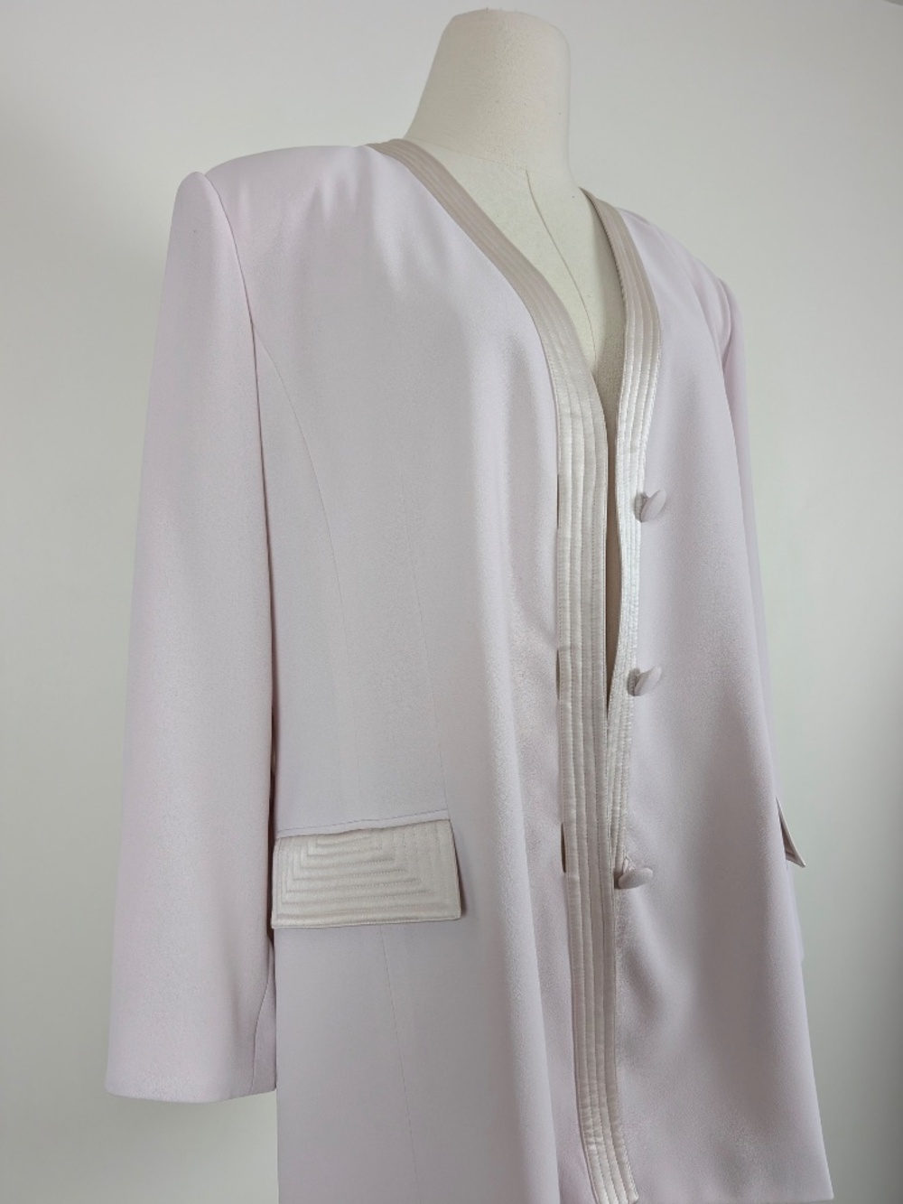 Vintage Pastel Oversized Blazer Button Down Size 14 Pink - Picture 12 of 12